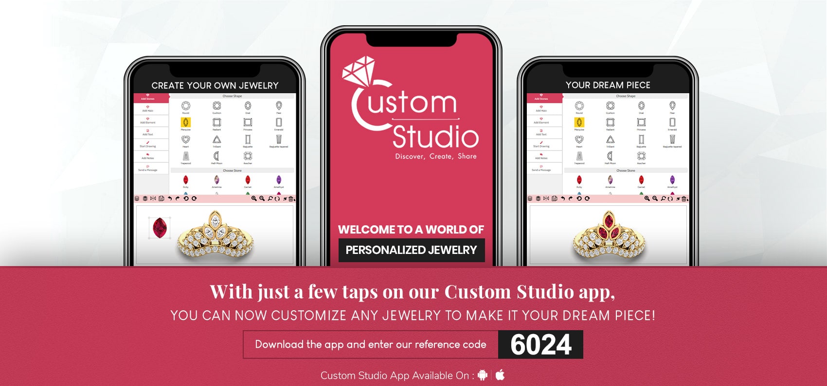 Custom Design Jewelry At Your Finger Tips Using Custom Studio App At Gayles Jewelers